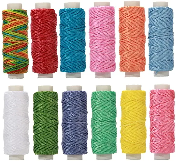 1 мм круглая вощеная нить, шнур для ручного шитья, кожаная нить, вощеная проволока для браслетов, плетеная нить, изготовление ювелирных изделий