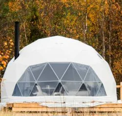 Outdoor Windproof Custom Igloo Tent Geodesic Dome Kit Houses With Bathroom