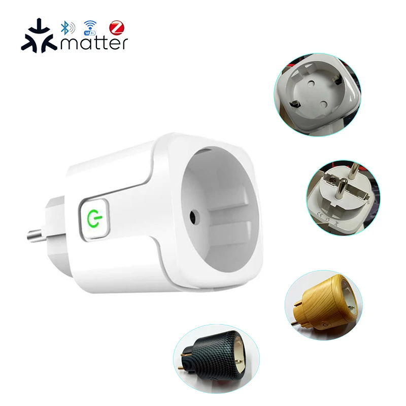 BSD33 Smart EU Plug matter wifi mesh with energy monitor 20a 16a esp32 module software re-engineering smart home sockets