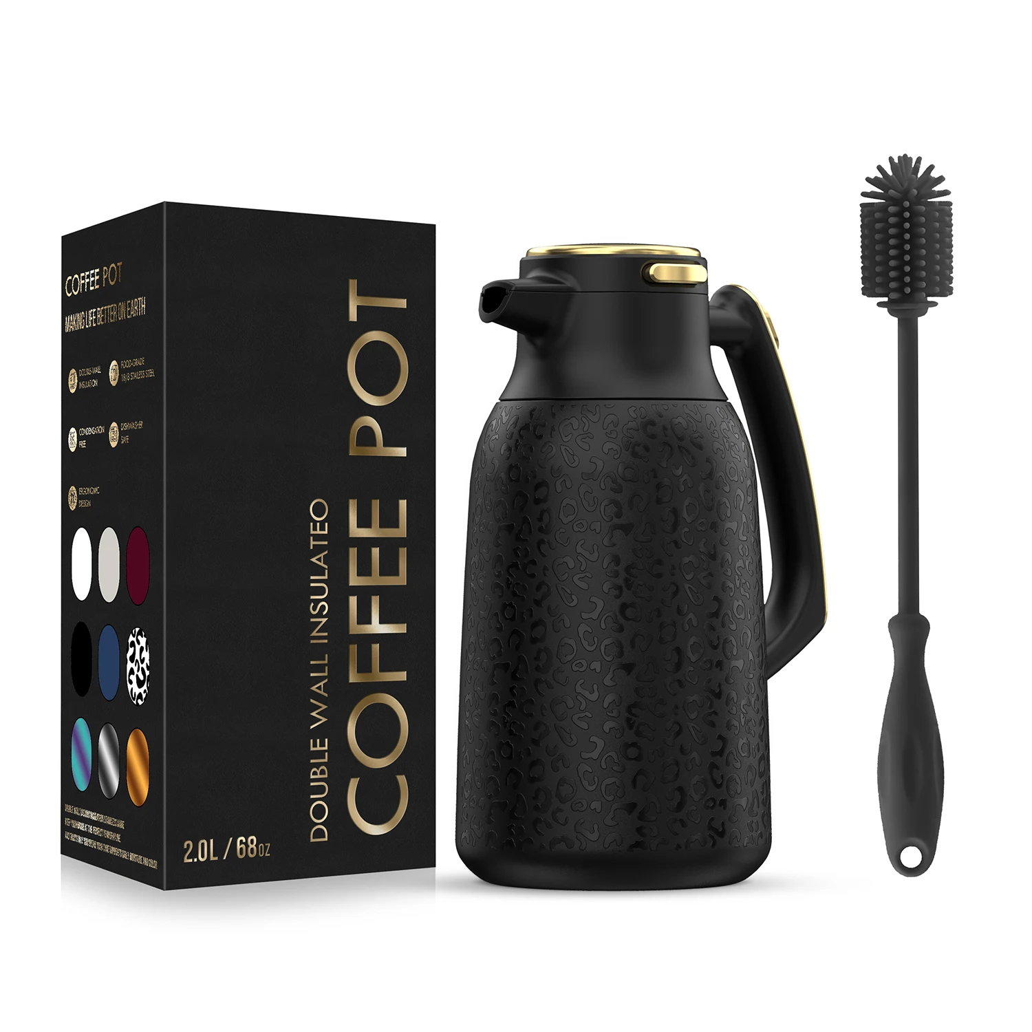 Stocked arabic vacuum insulated thermal tea pot