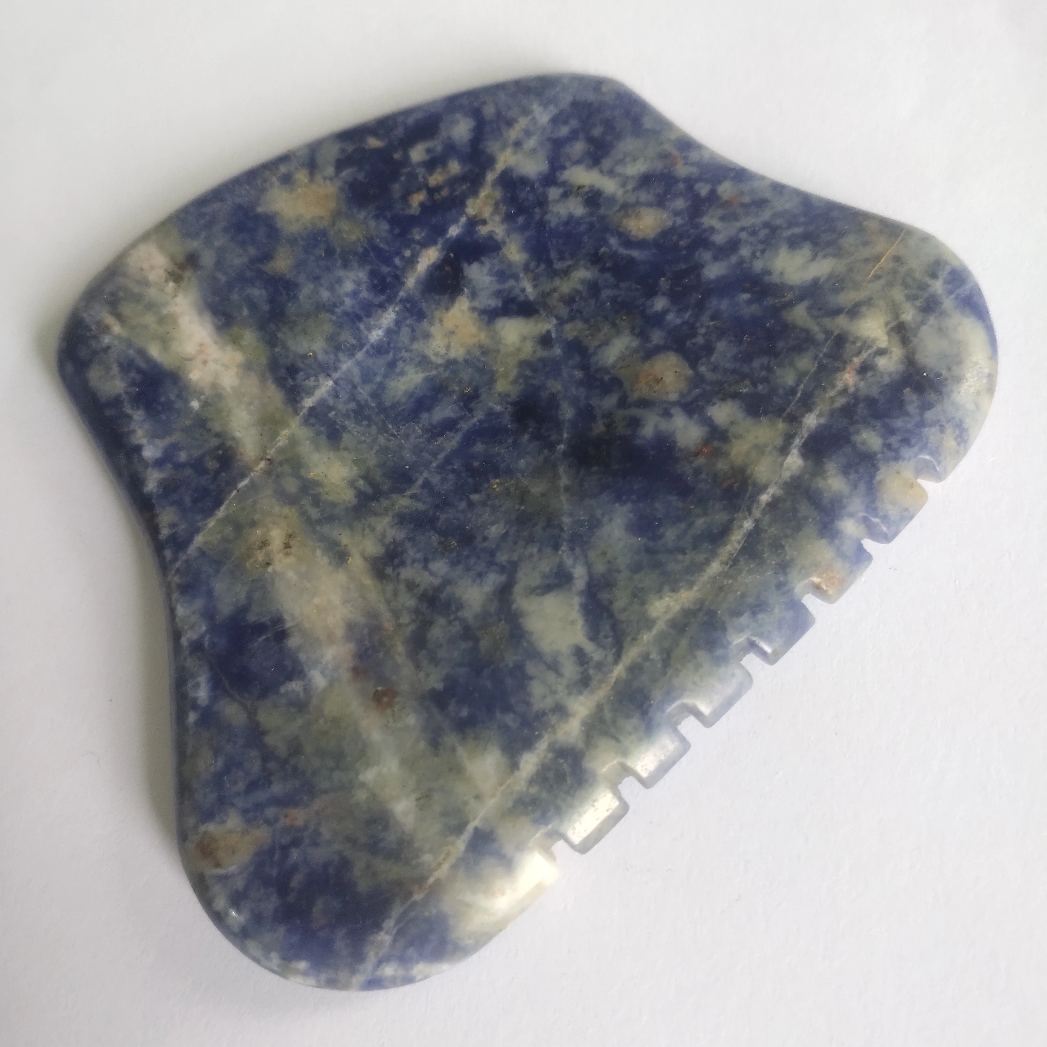 Big shape Blue Aventurine  Jade Board Gua Sha Guasha Facial Scraping Massage Tools New design