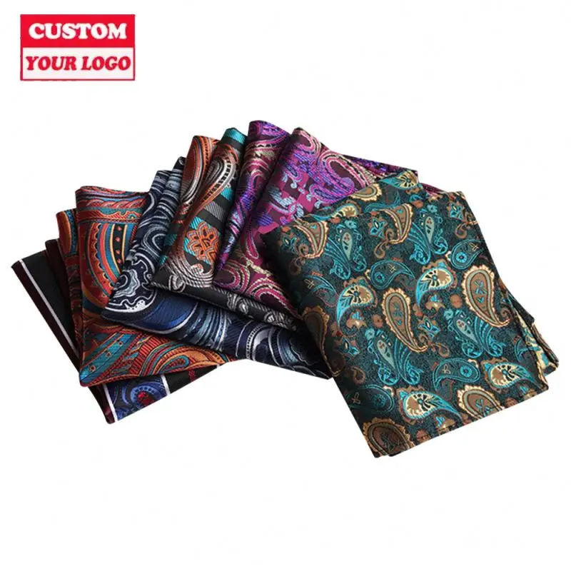 Customized Your Pattern Logo Silk Yellow Square Scarf & Handkerchiefs Batik Handkerchief