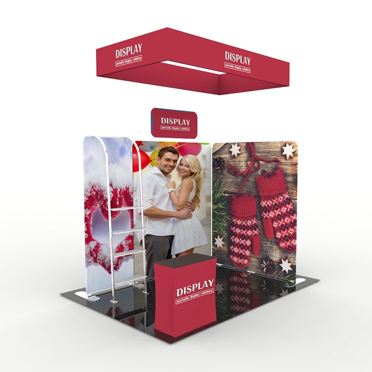 10x10 or 10x20ft  portable aluminum trade show tension fabric exhibition booth portable display