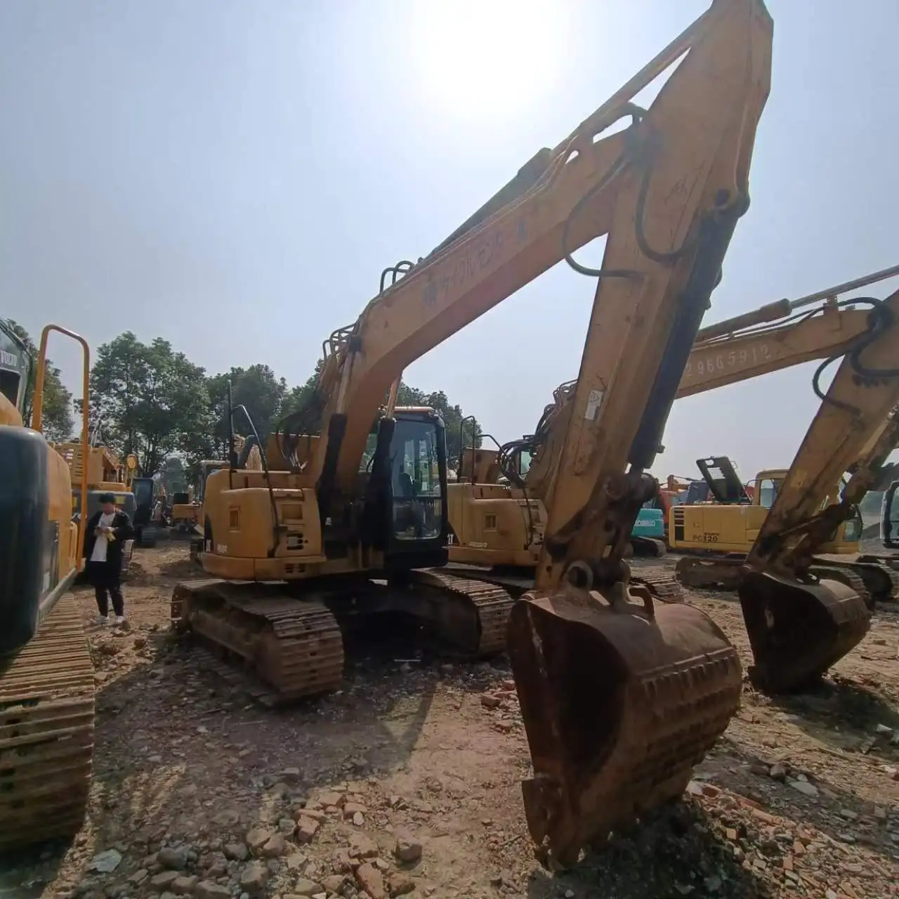 used original japan cat 313 excavator for sale low price and high quality good condition machine