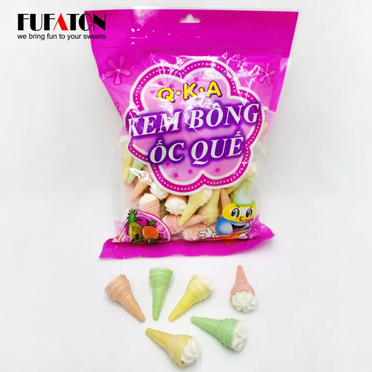 Fruit flavored noodle shaped beef gelatin fish gelatin marshmallow candy