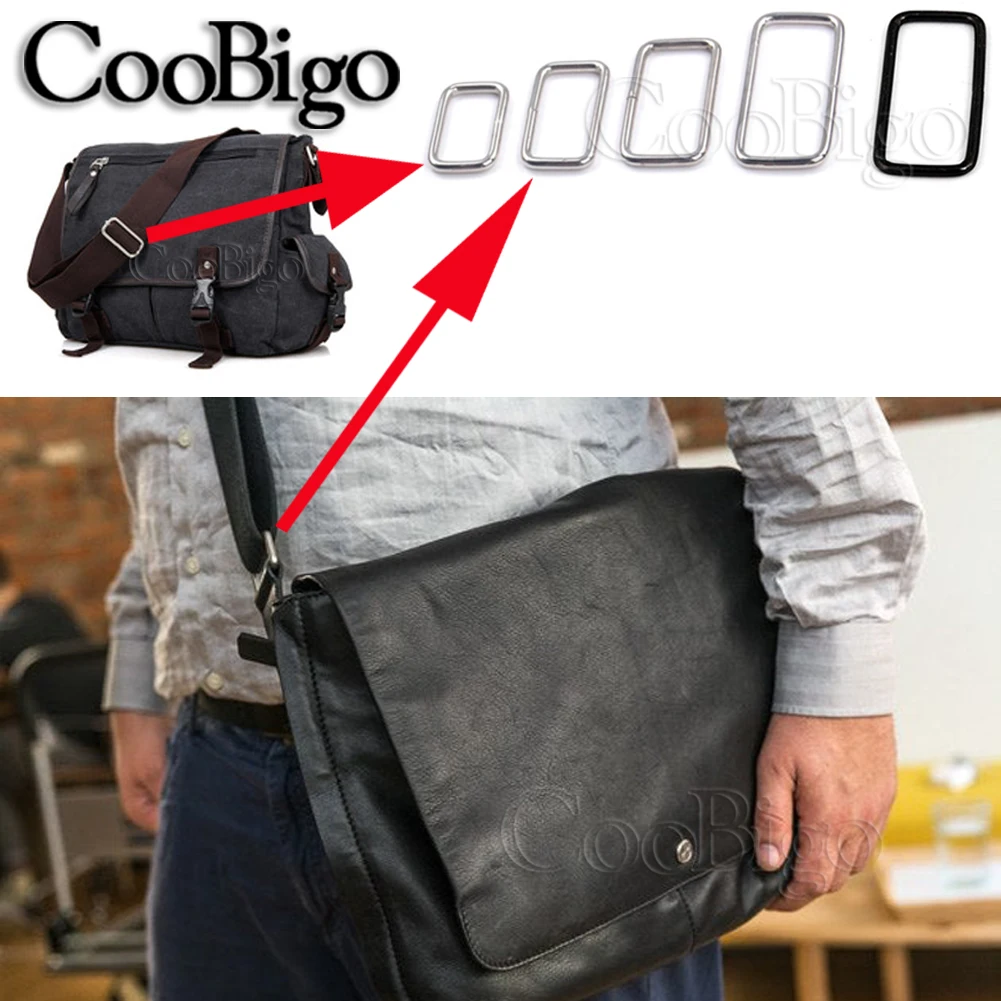 Rectangle D Ring Clasp Buckle Metal Loop Adjustable Handbag Belt Bag Webbing Strap Fastener Pet Collar DIY Craft Accessories