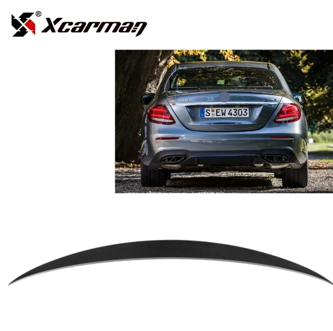 Стильный сухой УГЛЕРОДНЫЙ спойлер AMG для багажника заднего губа Ducktail Mercedes Benz E Class W213 E43 E53 E63 2016 +
