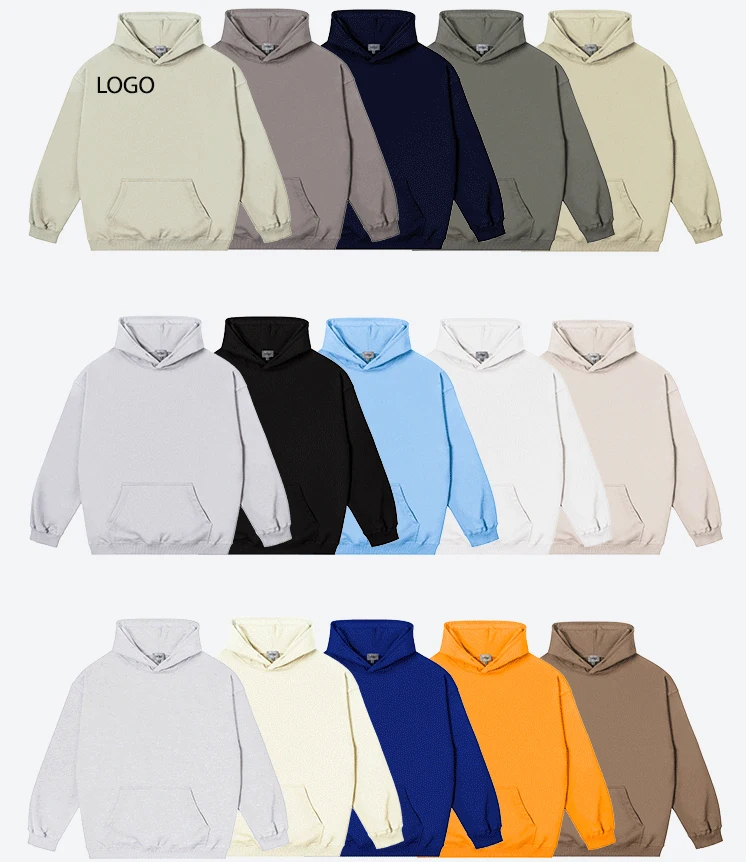 360g Designer Lime Green Hoodies Manufacturers Unisex Hoodie No String Pullover Plain Custom Oversized French Terry Mens Hoodie