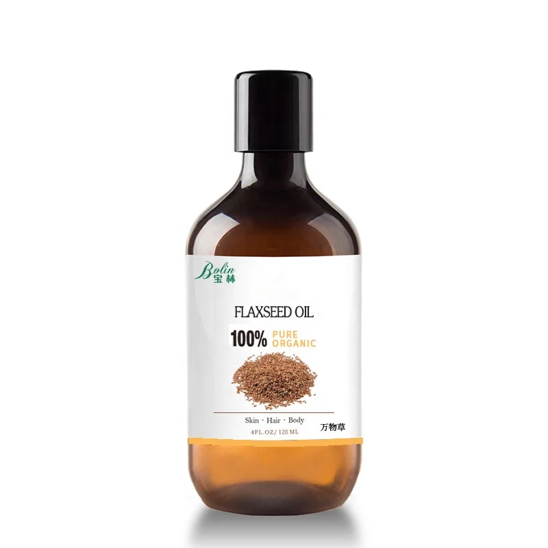 Baolin Manufacturer OEM Good Price Boiled Linseed Oil For Hair Care Skincare  Pure Natural carrier oil Linseed  Flaxseed Oil