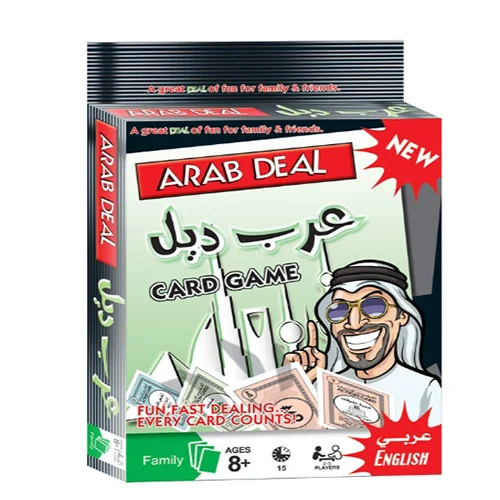 Board Games ARAB DEAL CARD GAME Avon Monopoly Poker Card Deck 108 Card Game