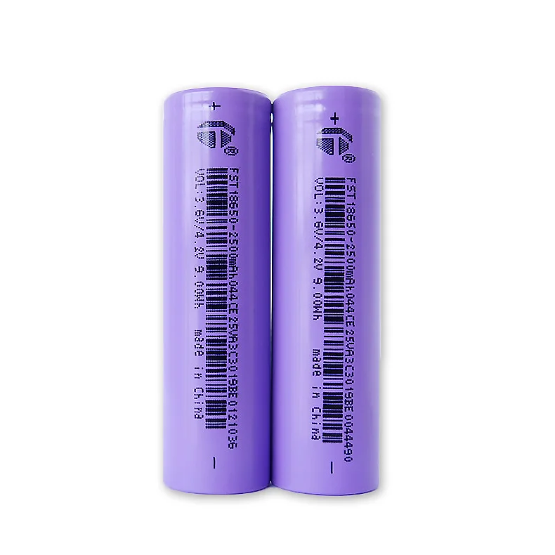 3.7v 2500mAh  lithium ion 18650 battery cell 3C high rate power lithium 18650 battery
