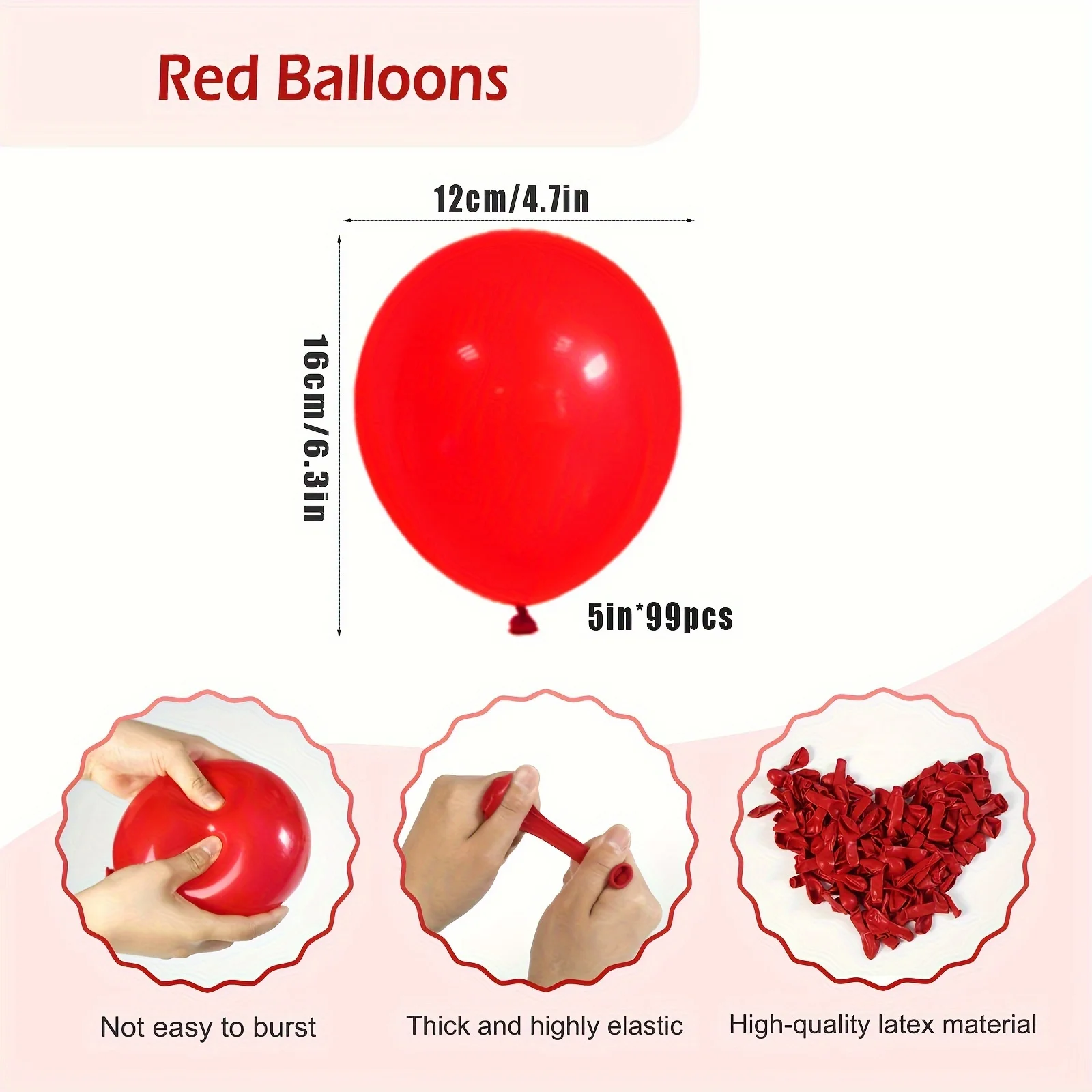 Hot sale Red Balloons 99pcs Balloons Romantic Decoration Special Night Anniversary Party Wedding Engagement Decoration Balloons
