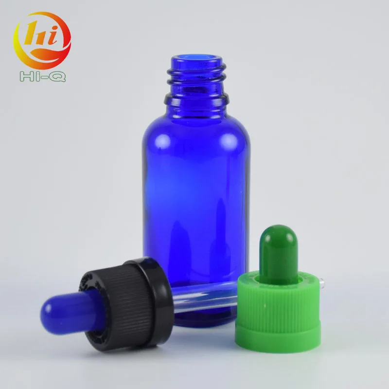 10ml 30ml blue cbd oil bottle 10 ml 30 ml glass dropper bottle for essential oil