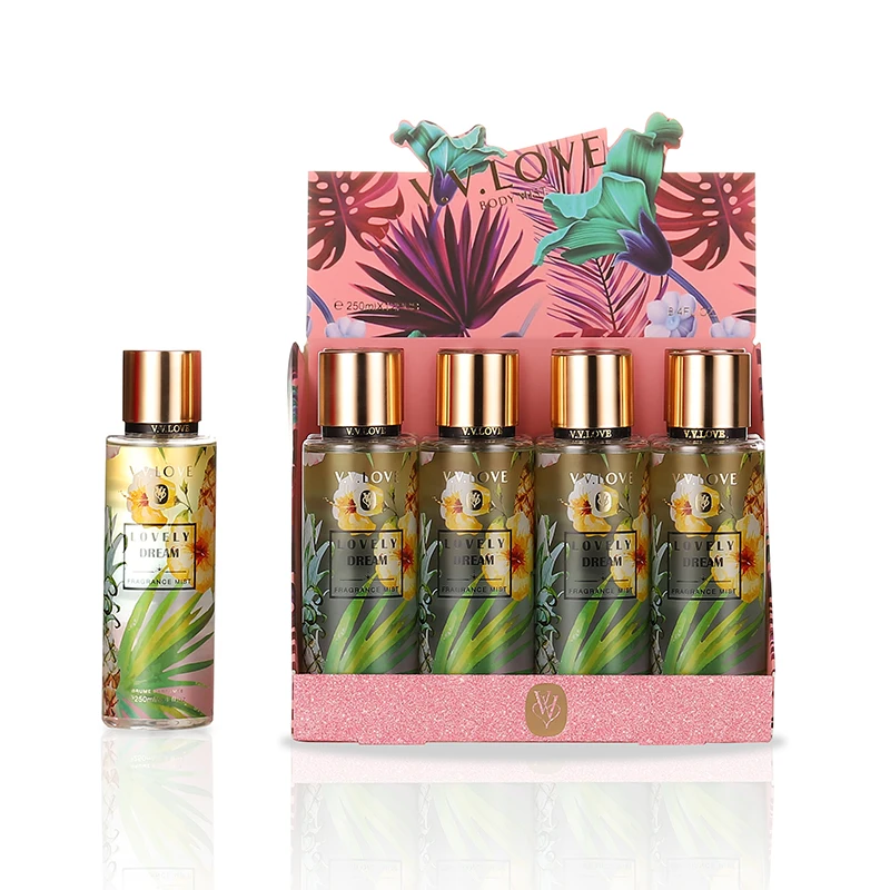 tropical rain Perfume Eau De Cologne Manufacturer Body Splash long lasting Fragrance Body Mist Fragrance mist Body Splash 250ml