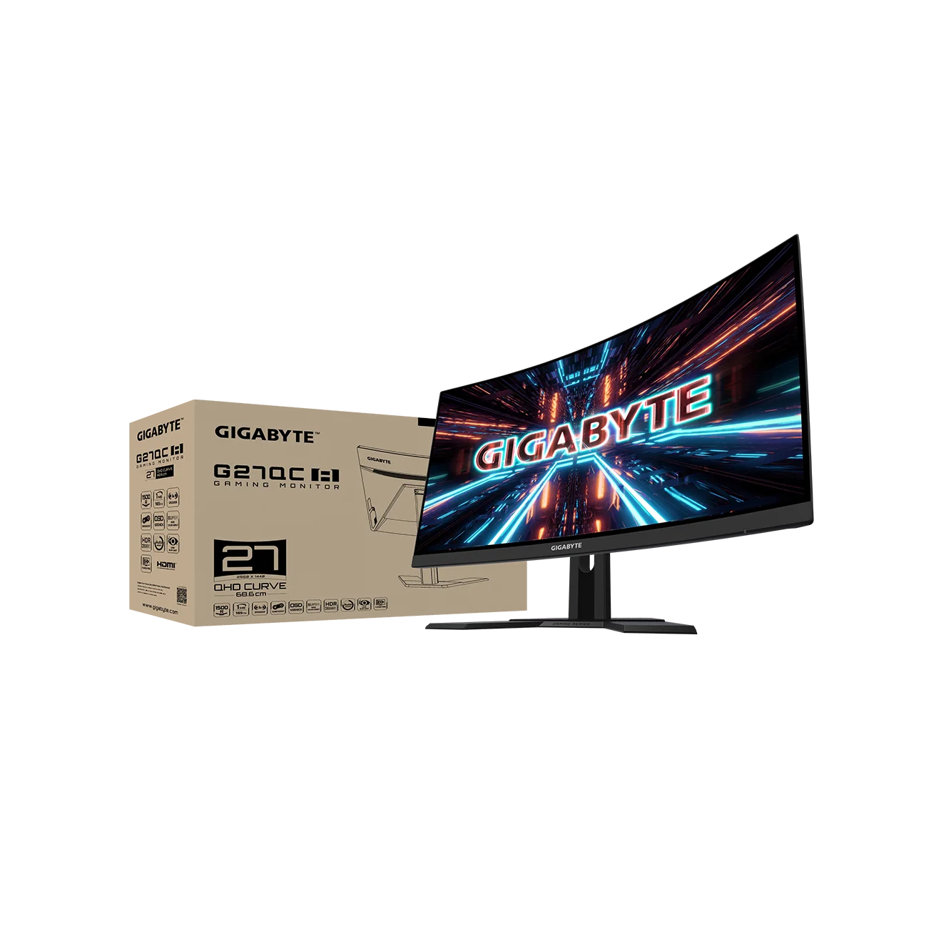 New Arrival Giga-byte G27QC A 165Hz gaming screen for PC gaming lcd monitor 2k display 165hz for gaming monitor