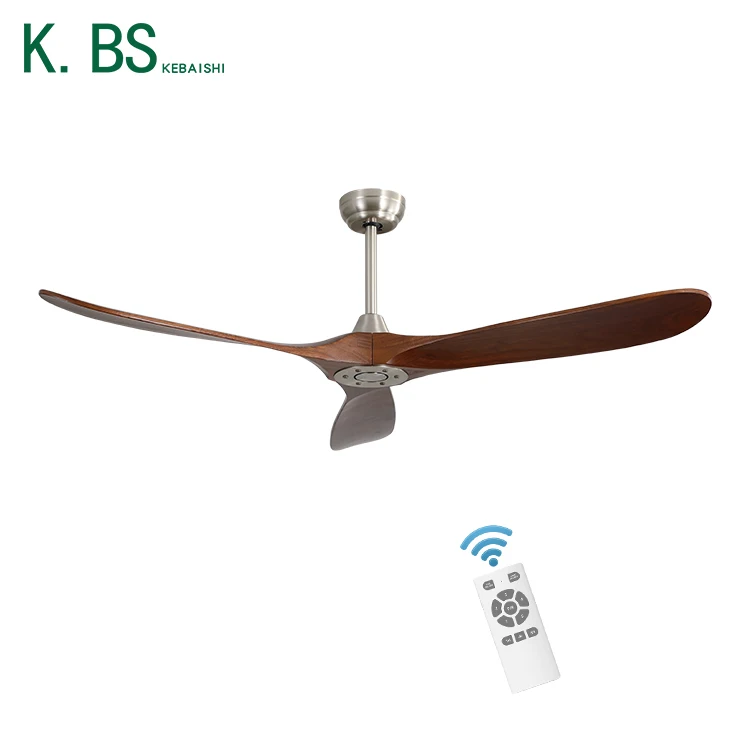 Energy Saving Iron Solid Wood Air Cooling Decorative Livingroom Indoor Led Ceiling Fan