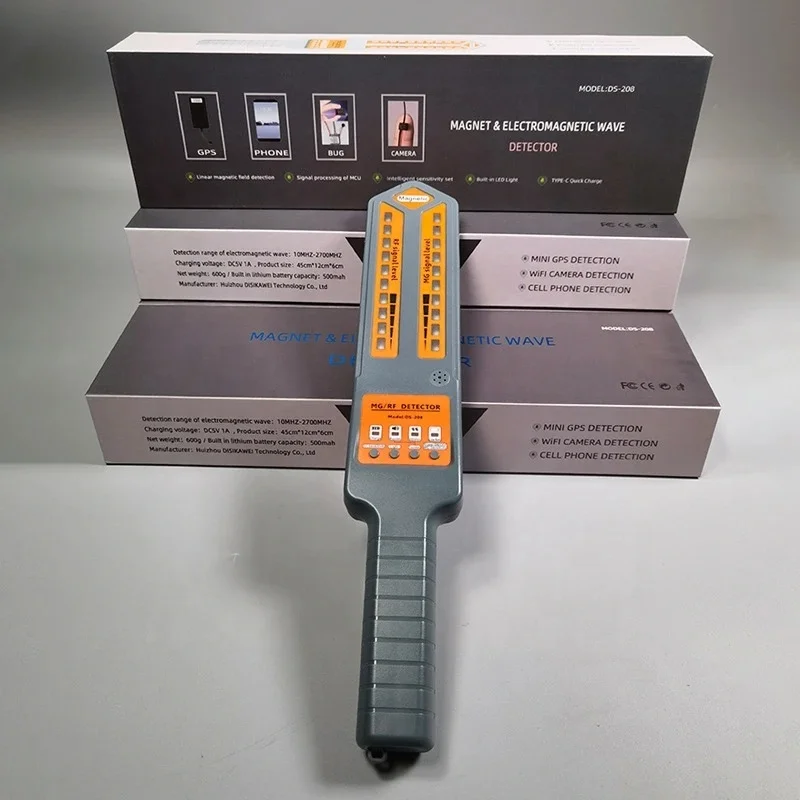 Handheld Anti-tracking DS810 Wireless Camera Mobile Phone Car GPS Search RF Signal Detector DS 208