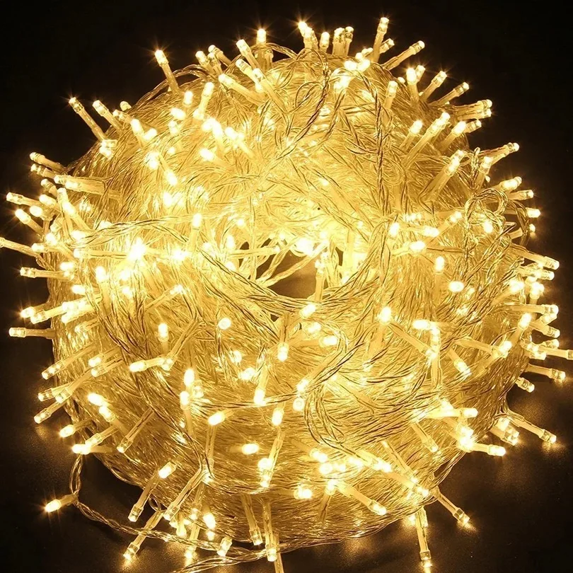 20m 50m 100m Led Fairy Christmas Party Wedding Holiday Decoration Garland Outdoor String Lights