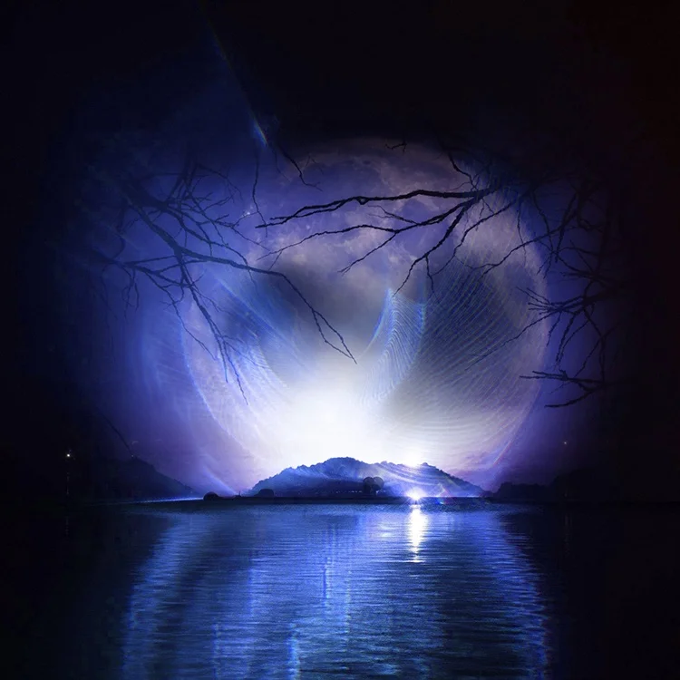 3D Large Water Curtain Screen Fountain Hologram projection for Movie Fountain Projector