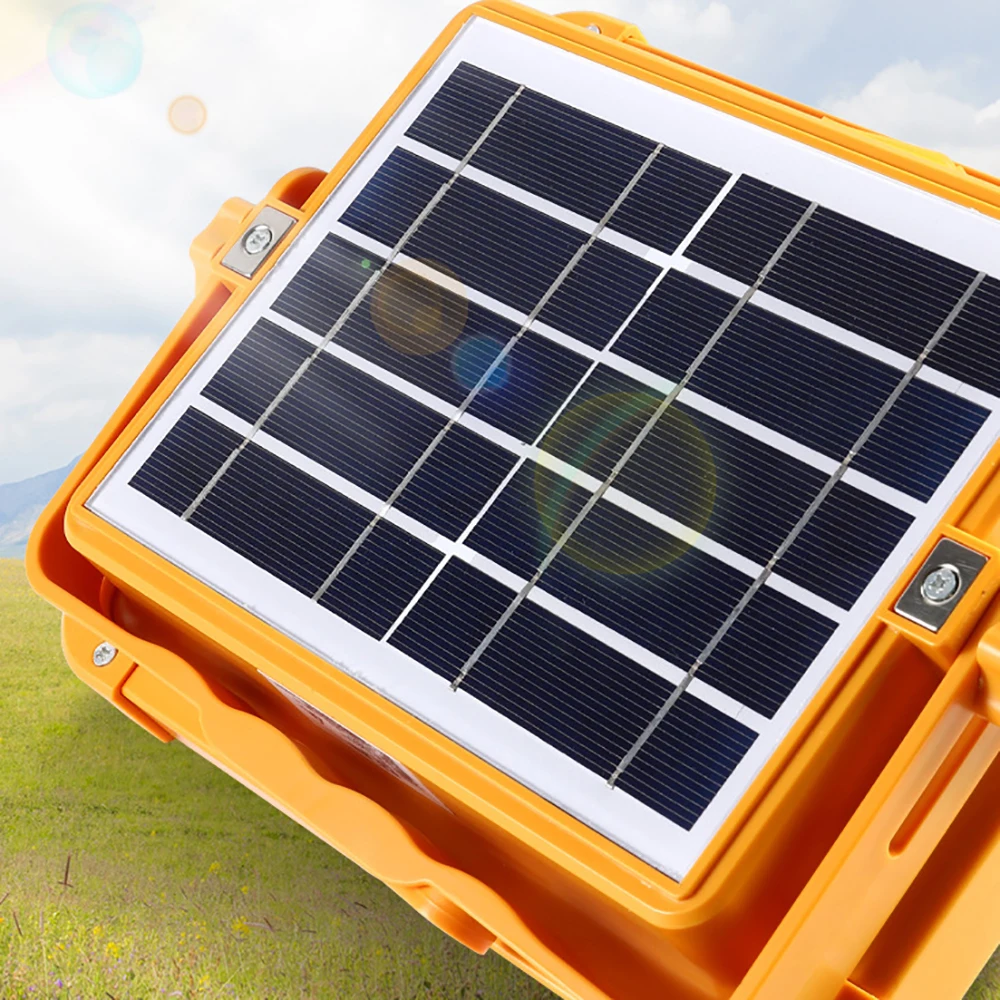 Hot sell 100 200 300w Yellow Emergency IP67 waterproof High Quality Wholesale Solar flood light