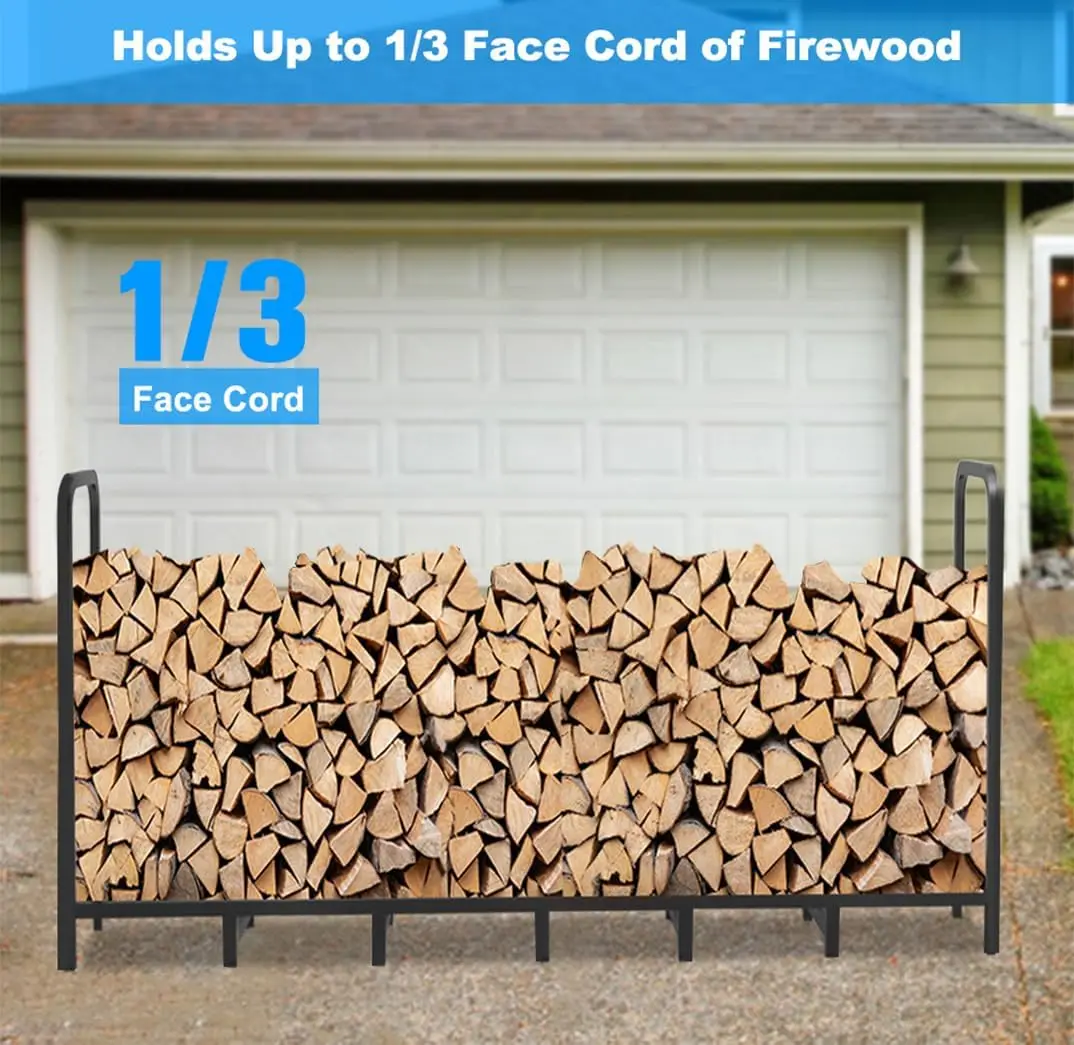 firewood rack storage log holder indoor wood baskets stand box shed high standard made china quality home metal round