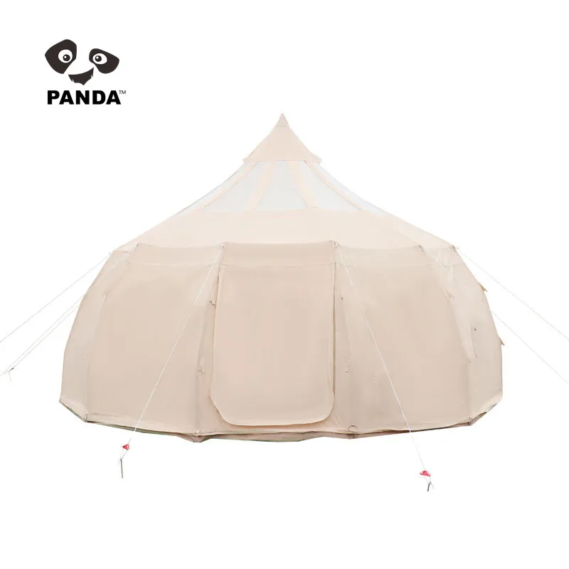 Travel Hiking Camping 3M 4M 5M 6M 7M family Outdoor Glamping Cotton Khaki Fabric Canvas Waterproof Waterdrop Tent Bell Tent