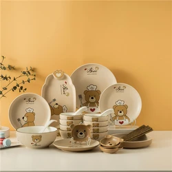 Hand Painting Colorful Sunflower Pattern Bone China Round Pakistan Style Dinner Plates Sets