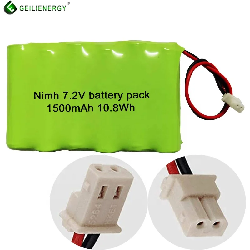 Aa перезаряжаемая Ni-MH AA 1500 мАч 7 2 vbattery pack nimh battery