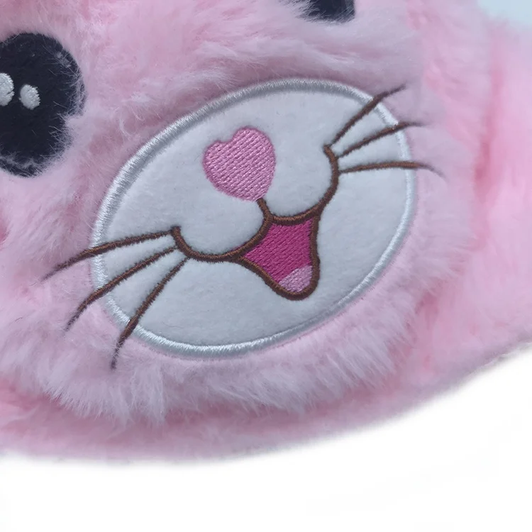 Sexy Women Lingerie Hot Girl Fur Bar Panties Plush Cute Black Animal Underwear Set