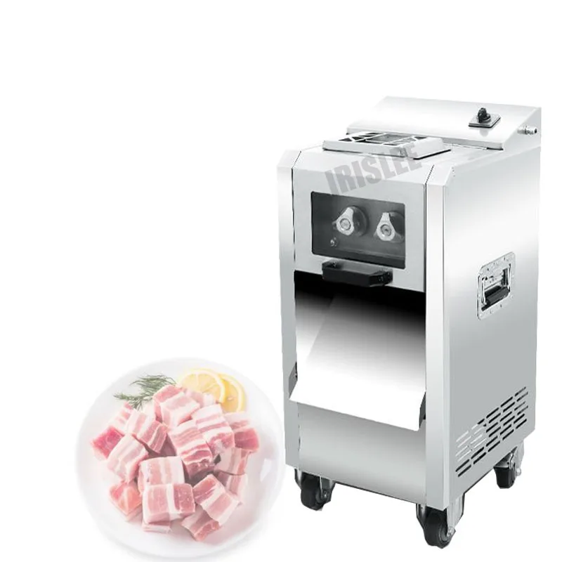 Коммерческая моторная Мясорубка Вертикальная мясорубка машина для резки мяса из нержавеющей стали