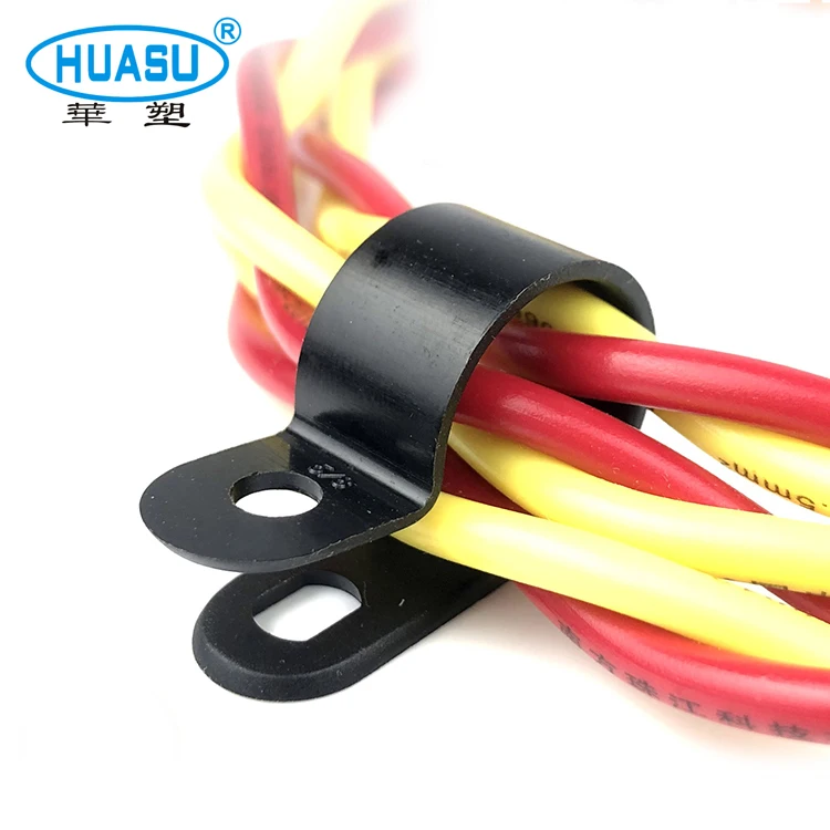 Plastic Nylon R Type Cable Clamp For Wire