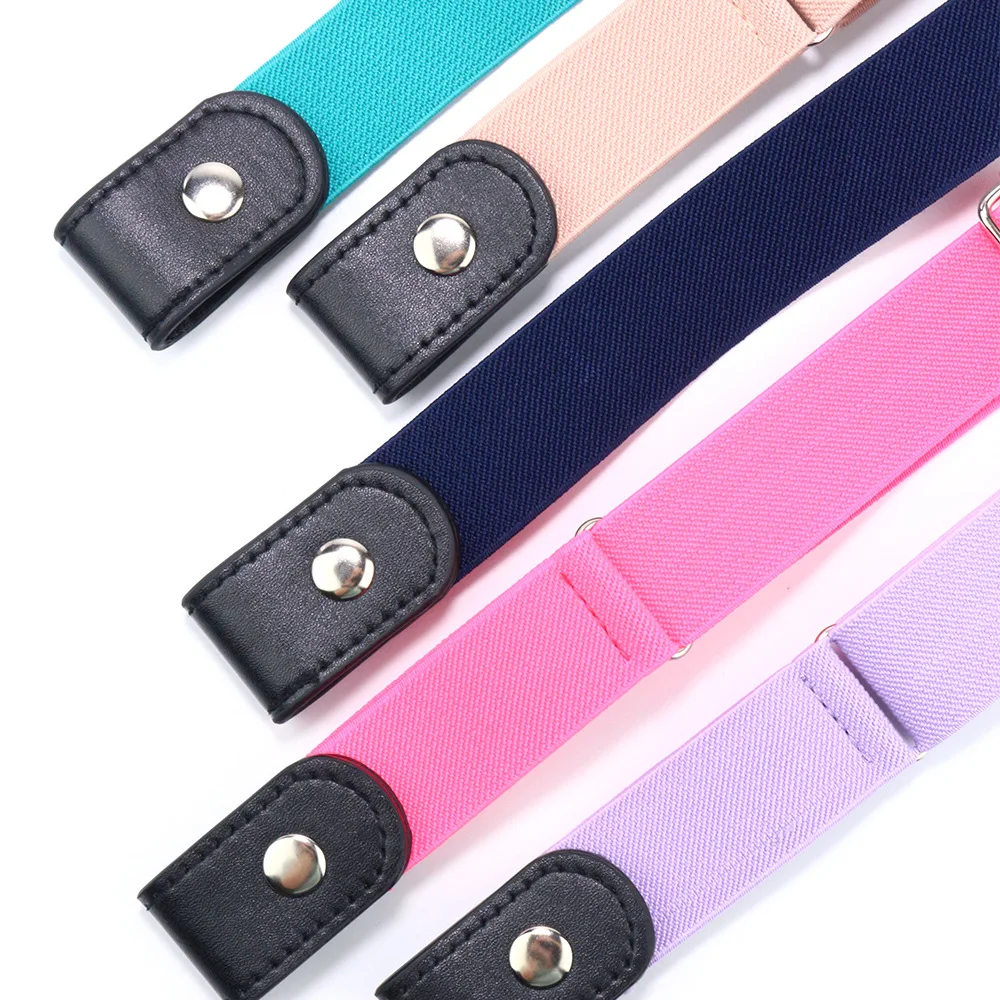 No Buckle Elastic Stretch Belts for Men and Women, Comfortable Invisible Belts for Jeans Pants