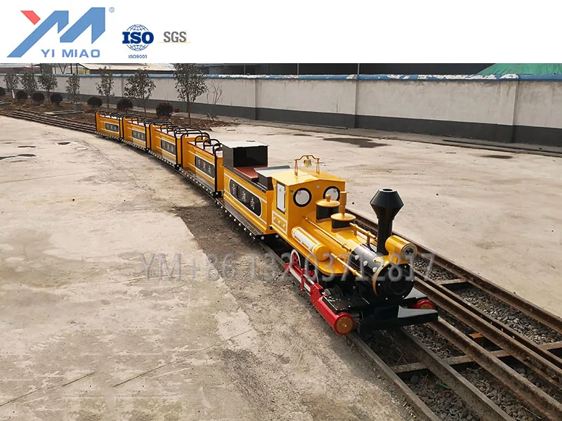 Whole sale  funfair amusement park outdoors  elephant cartoon Tourist train on track for adult children