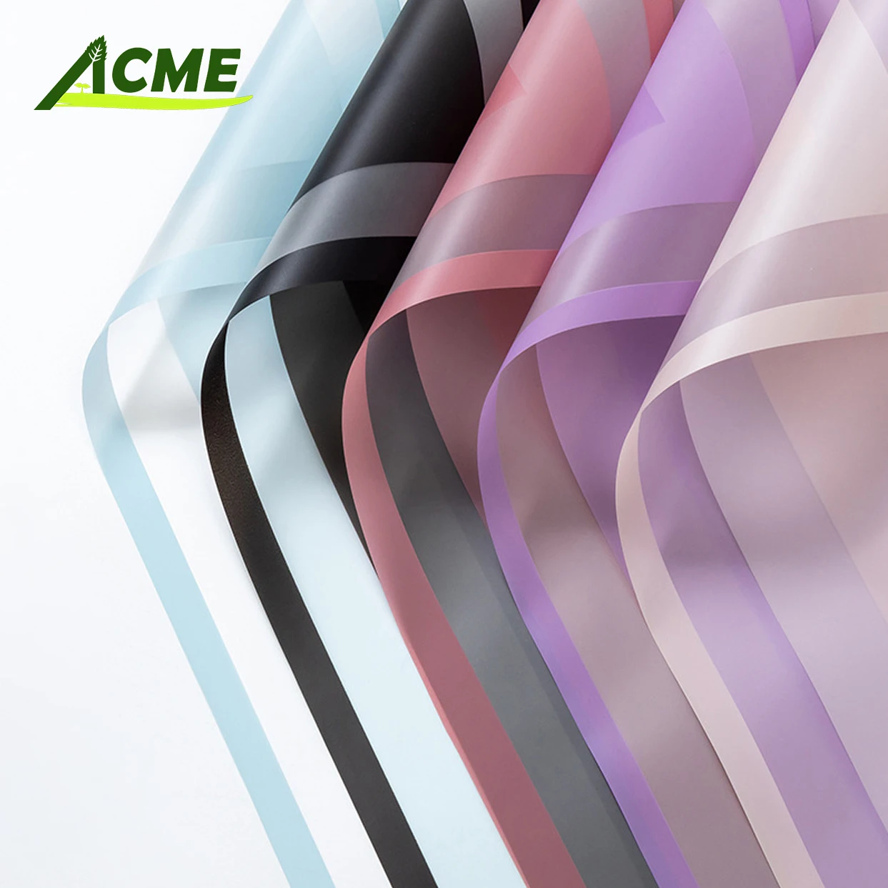 Virgin Duplex Board Flower Bouquet Packaging Paper Custom Size Waterproof Greaseproof With Wax Coating Elegant Flower Wrapping