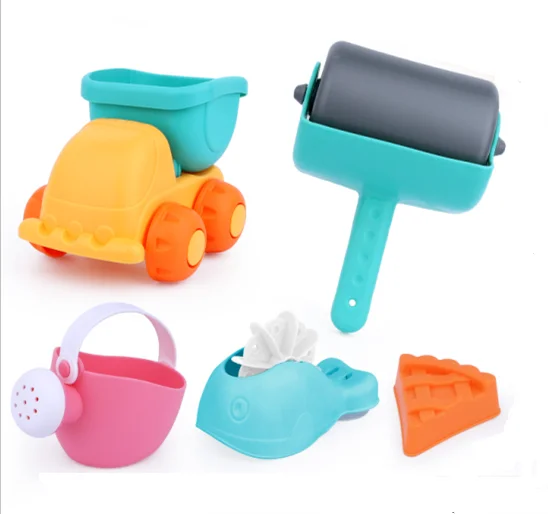 DIY  online shopping beach toys sand toy Soft beach fun sand spades tools set buckets set summer