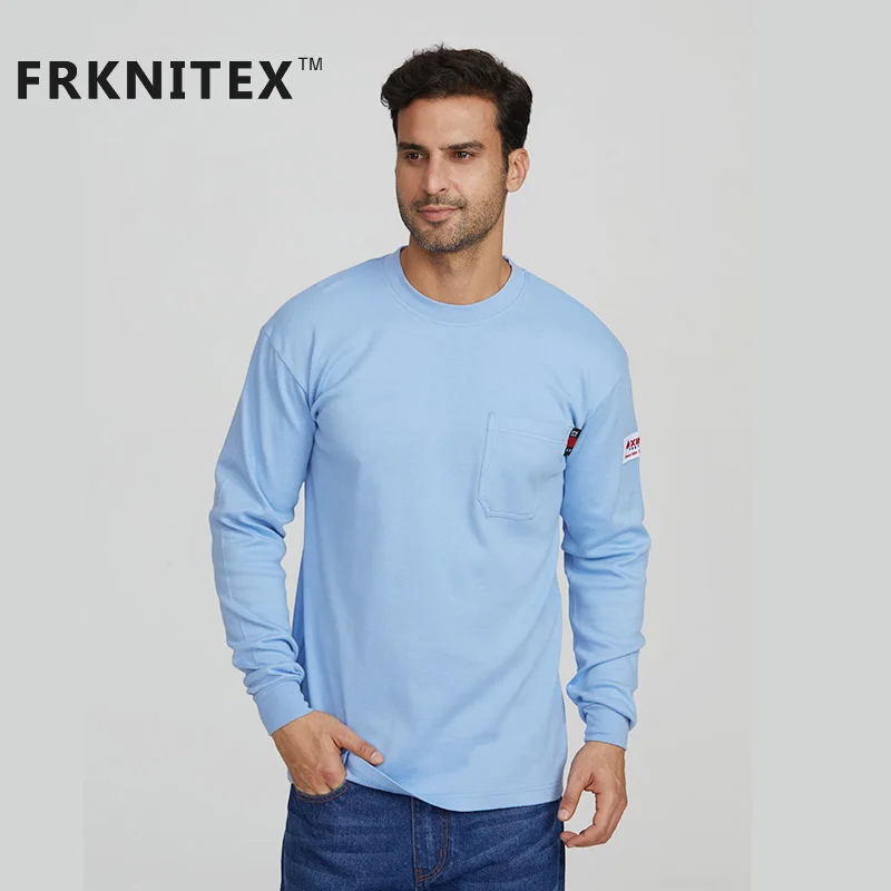 FRKNITEX огнестойкие пользовательские Огнестойкие Рабочие Рубашки Оптом fr футболки