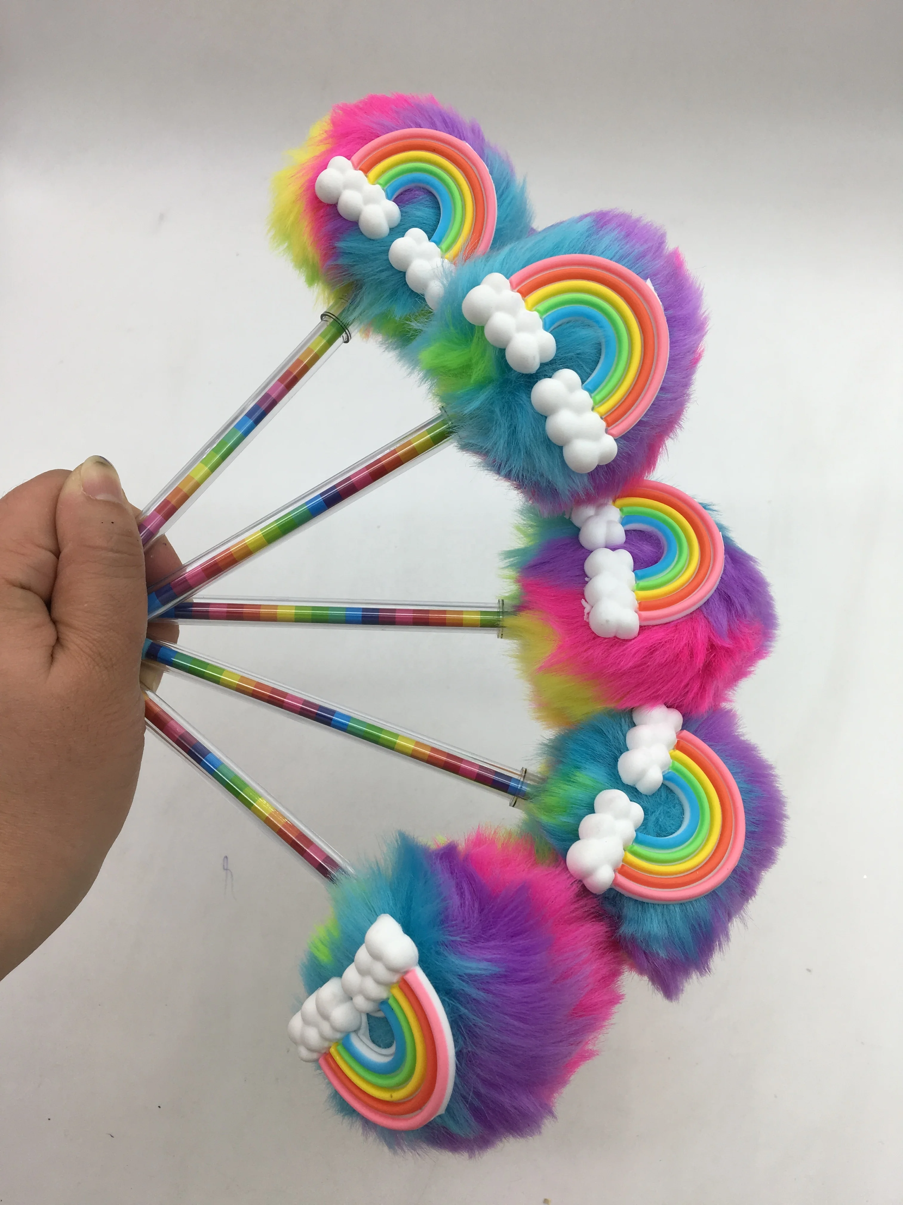 Pompom Rainbow Pen Gift