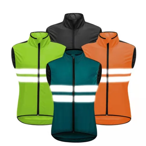custom cycling jerseys for men high vis reflective vest wholesale women 100% polyester vest man gym sport cycling vest