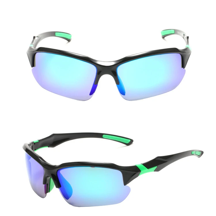 Солнцезащитные очки с полуободковой оправой для мужчин и женщин, квадратные поляризационные, для велоспорта, крикета, спорта, 2022