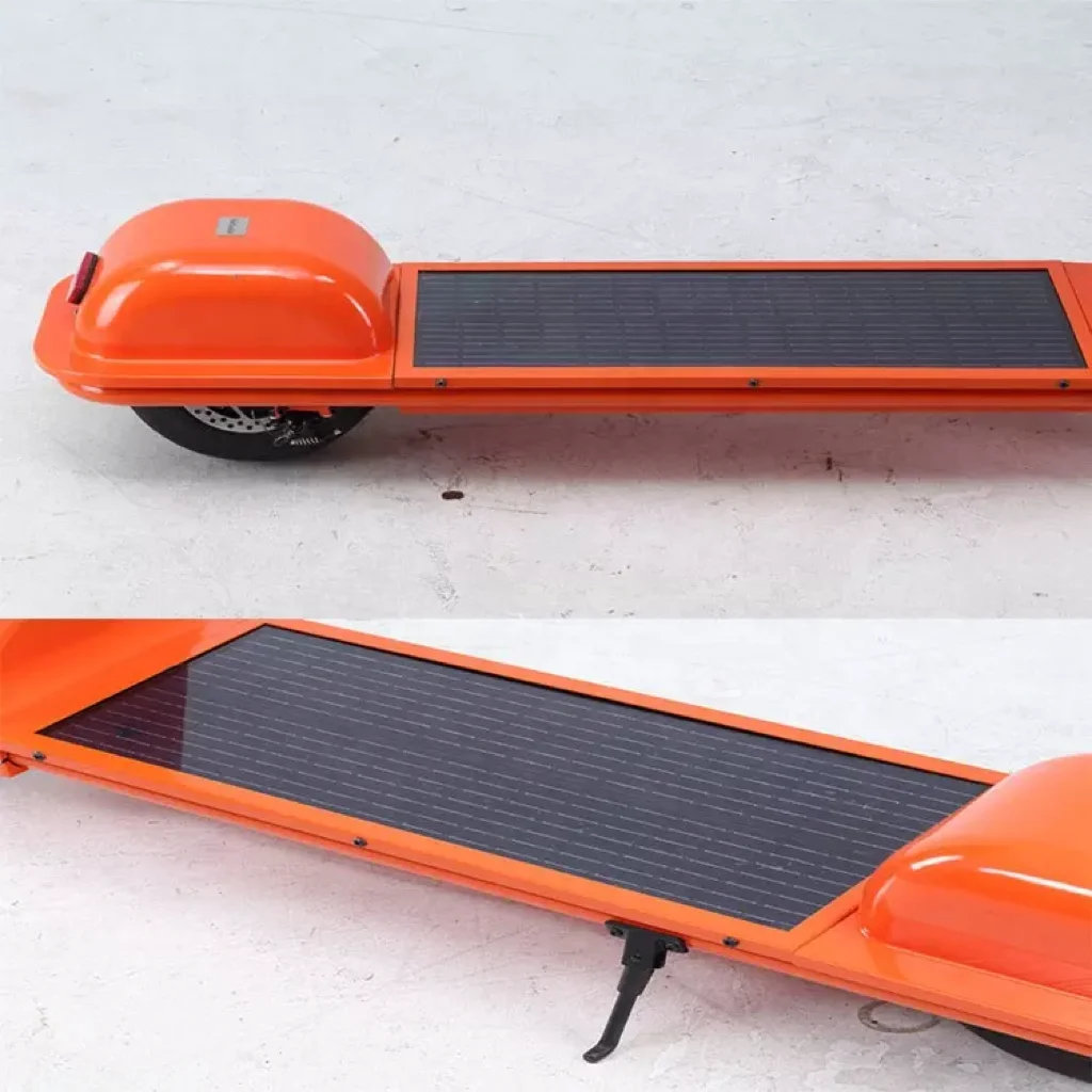 350w Solar Panels mobility foldable adults self-balancing electric solar powered scooters with sea Anti-impact Waterproof