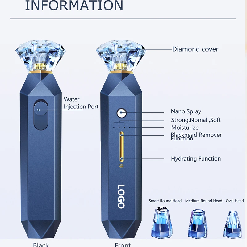 Electric Rechargeable Pore Cleaner Black Head Suction Extractor Tool Kit Acne Removal Blackhead Remover Vacuum