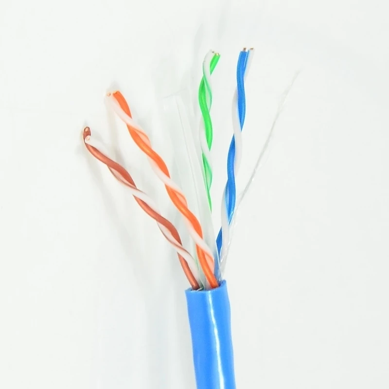 Custom Outdoor Out Door 500m 1000m Cca Copper Ls Zh Utp Shielded 24 Awg Cat6 E Lankabel Cable Roll Price