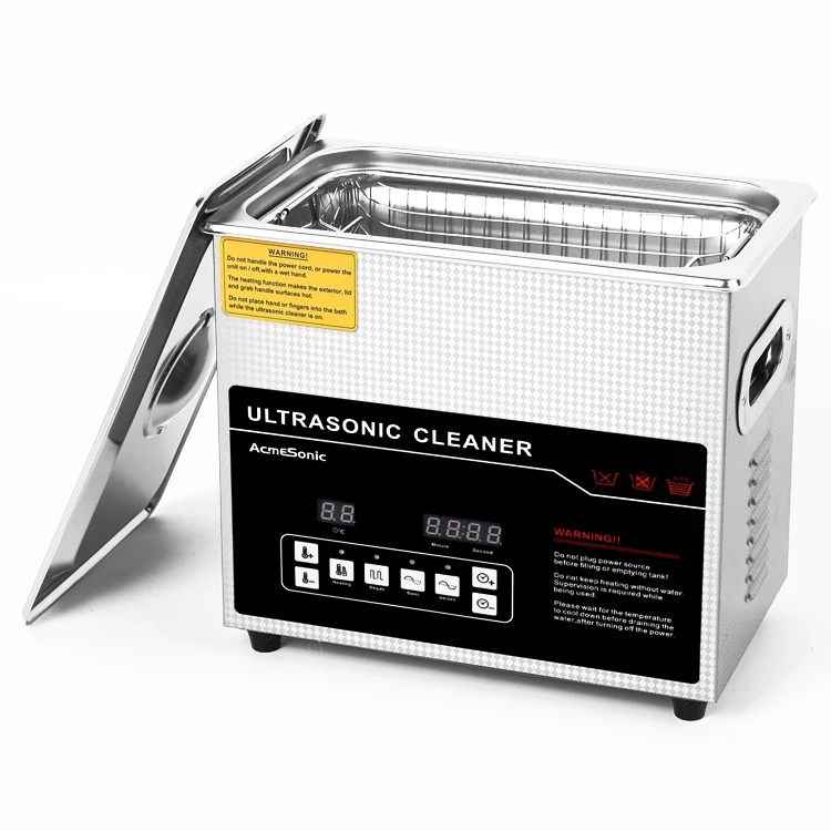 New Home Use Industrial Ultrasonic Cleaner with Electric Engine Motor and PLC Plastic Material Hot Water Cleaning Process 3L