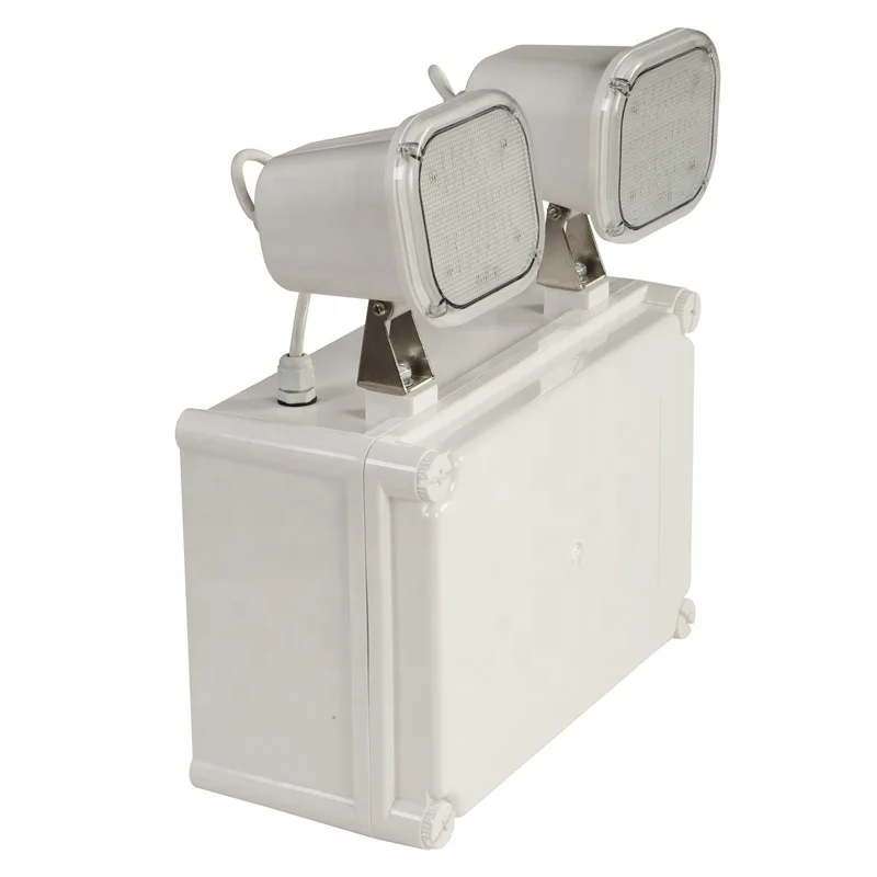 IP65 Waterpoof Lamp Rechargeable Two Head Emergency Light