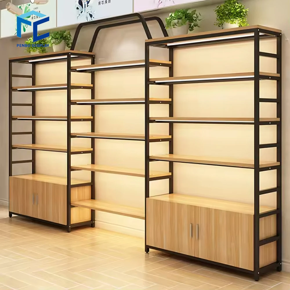 Custom Shopping Mall Wall & Display Shelves Retail Store Furniture Cosmetic Display Cabinet and Rack