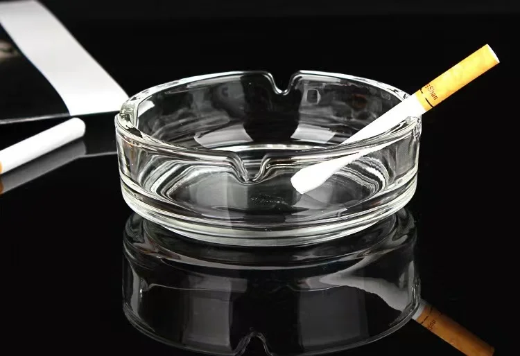 High Quality Funny Design Small Glasses Clear Smoking  cigar luxury Ashtray