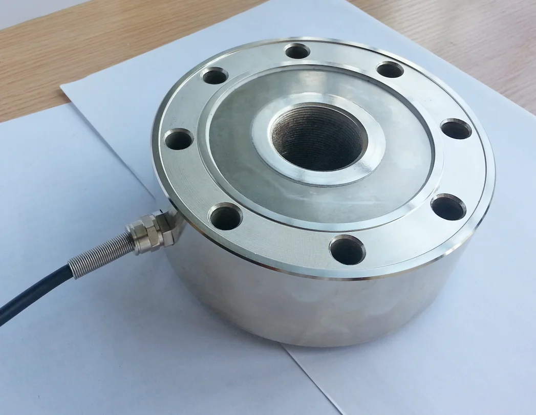 Heavy duty pancake load cells weight sensor force transducer for machine tools test benches calibration facilities automotive