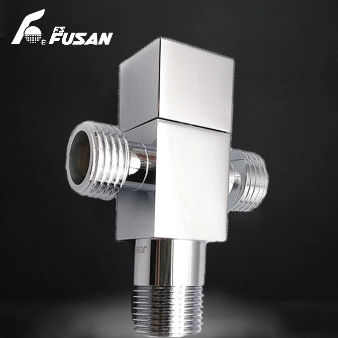 Water flow control 1/2 inch brass square water heater angle  valve