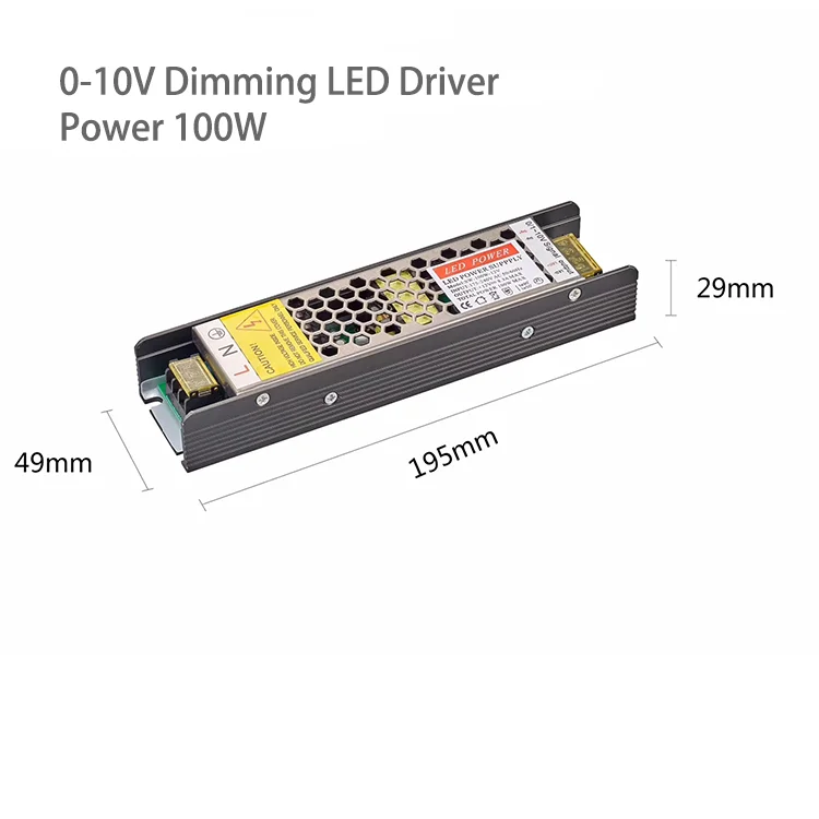 Wholesale High Quality  Constant Voltage DC12V 24V 60W 100W 150W 200W LED Dimmer 0-10V Dimmable LED Driver