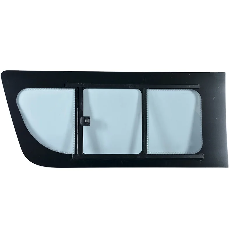 Factory high quality 2005 middle side sliding car bus window sliding glass with frame